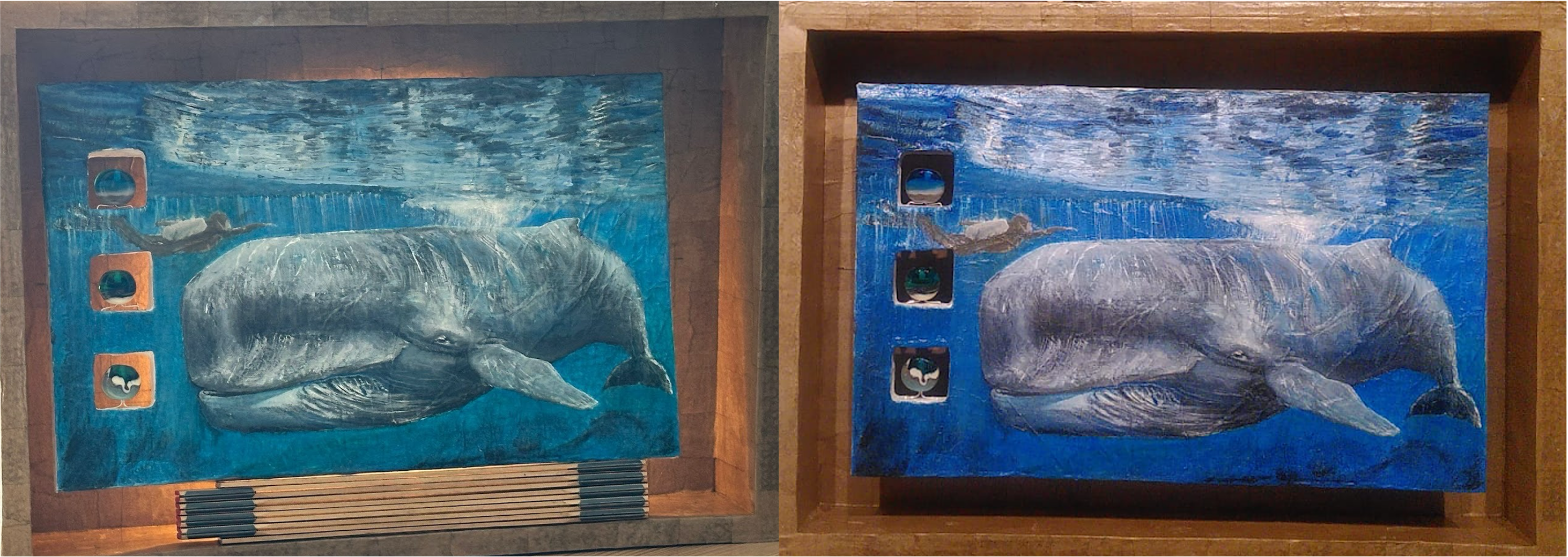 Whale lamp box